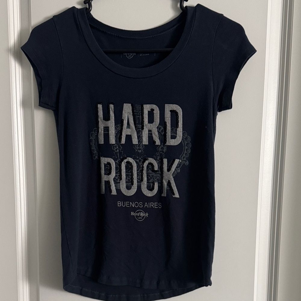Hard Rock  Navy 'Hard Rock Buenos Aires' Graphic Tee